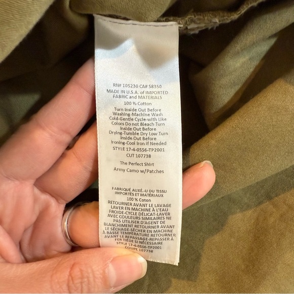 Current/Elliott The Perfect PatchworK shirt - Picture 15 of 15